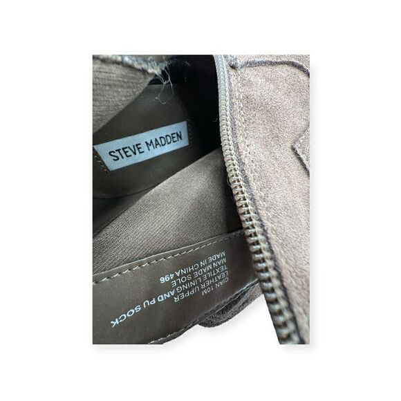 Steve Madden tan fringe zip up ankle boots women’s size 10m cian leather - Picture 10 of 12